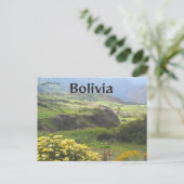 Blume im Bloom Valley der Soule Bolivien Postkarte (Stehend Vorderseite)