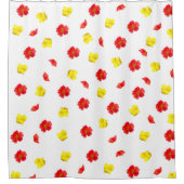 Blume im Blut Duschvorhang (Vorderseite)