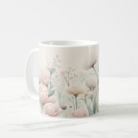 Blume im Blut Kaffeetasse (Vorderseite Links)