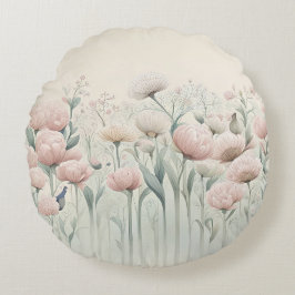 Blume im Blut Rundes Kissen