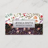 Blume im Blut Visitenkarte (Vorderseite)