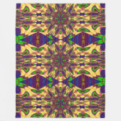 Blume im Bohemischen Garten im Sommer 1 Fleecedecke (Vorderseite)