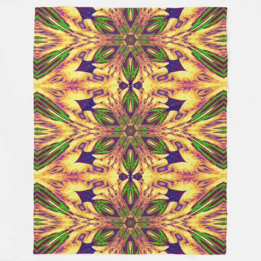 Blume im Bohemischen Garten im Sommer 2 Fleecedecke (Vorderseite)