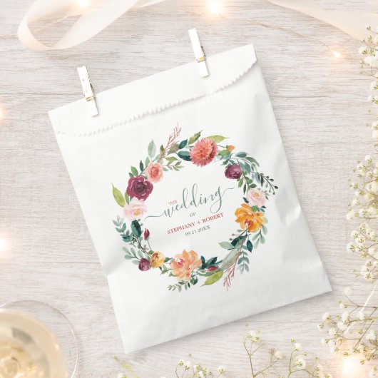 Blume im Englischen Garten - Gewohnter Hochzeitste Geschenktütchen (Ausgeschnitten)