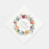 Blume im Englischen Garten - Gewohnter Hochzeitste Serviette (Ecke)