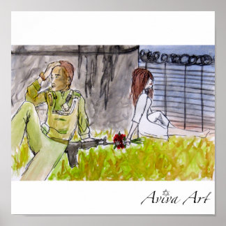 Blume im Fass Poster