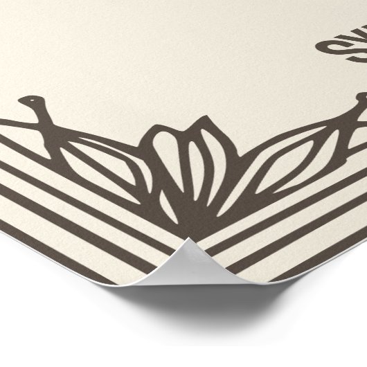 Blume im Februar Poster (Ecke)