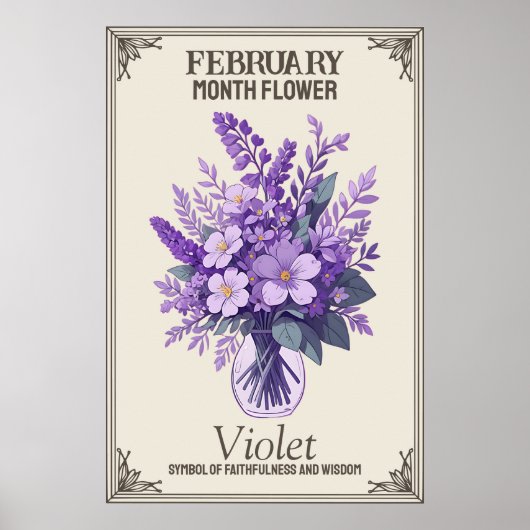 Blume im Februar Poster (Vorne)