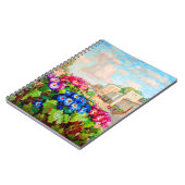 Blume im Fenster von Konstantin Gorbatow Notizblock (Linke Seite)