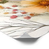 Blume im Freien Poster (Ecke)