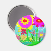 Blume im Frühjahr Kühlschrankmagnet (Vorderseite/Rückseite)