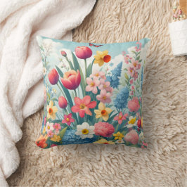 Blume im Frühjahr Nahtloses Pattern Kissen