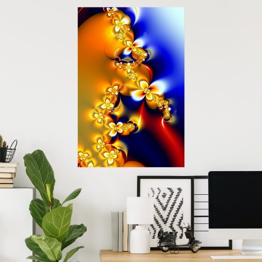 Blume im Frühjahr Poster (Heimbüro)