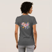 Blume im Frühjahr T-Shirt (Schwarz voll)