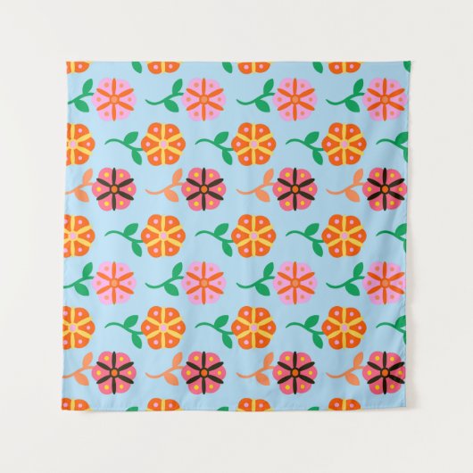 Blume im Frühjahr Wandteppich (Vorderseite (Horizontal))