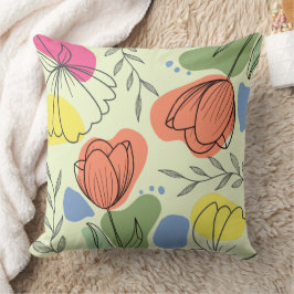 Blume im Frühjahrskissen Kissen