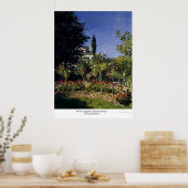 Blume im Garten bei Sainte Adresse von Claude Mone Poster (Küche)