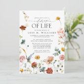 Blume im Garten Einladung (Stehend Vorderseite)