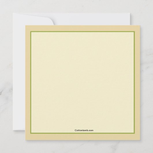 Blume im Garten Einladung (Rückseite)