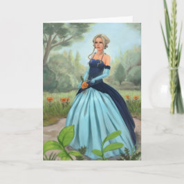 "Blume im Garten" Gruß-Karte Karte