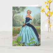 "Blume im Garten" Gruß-Karte Karte (Gelbe Blume)