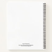 Blume im Garten in Schwarz und Weiß Nr. 11 Notizblock (Rückseite)