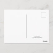 Blume im Garten in Schwarz und Weiß Nr. 31 Postkarte (Rückseite)