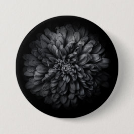 Blume im Garten in Schwarz und Weiß Nr. 68 Button