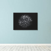 Blume im Garten in Schwarz und Weiß Nr. 68 Leinwanddruck (Insitu (Holzboden))