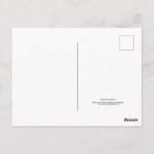 Blume im Garten in Schwarz und Weiß Nr. 68 Postkarte (Rückseite)