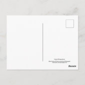 Blume im Garten in Schwarz und Weiß Nr. 68 Postkarte (Rückseite)