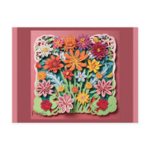 Blume im Garten | Paper Art