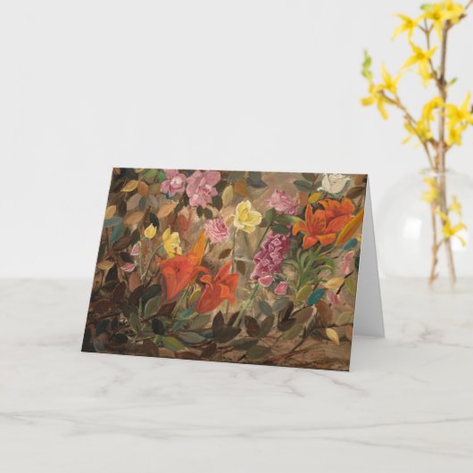 Blume im Garten | Tadeusz Makowski Karte (Gelbe Blume)