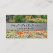 Blume im Garten Visitenkarte (Vorderseite)