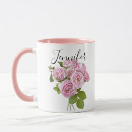 Blume im Geburtsmonat - personalisierter Schlamm i Tasse