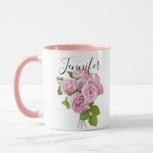 Blume im Geburtsmonat - personalisierter Schlamm i Tasse