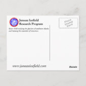 Blume im Gilkey-Schlüssel Postkarte (Rückseite)