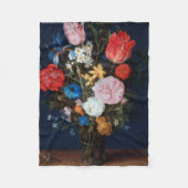 Blume im Glass Vessel, Jan Brueghel, der Ältere Fleecedecke (Vorderseite)