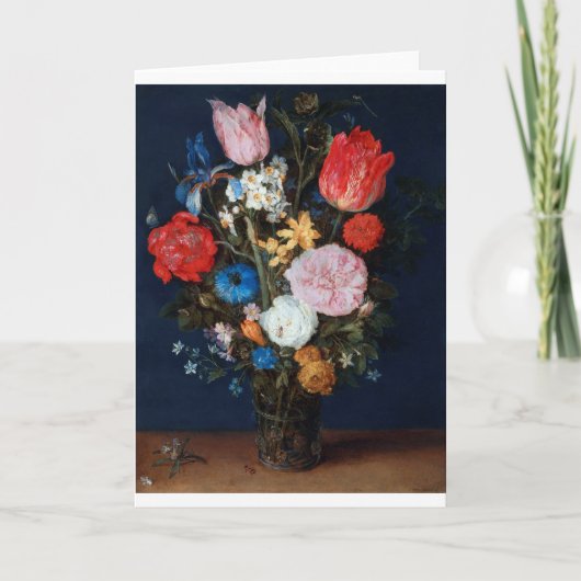 Blume im Glass Vessel, Jan Brueghel, der Ältere Karte (Vorderseite)