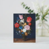 Blume im Glass Vessel, Jan Brueghel, der Ältere Postkarte (Stehend Vorderseite)