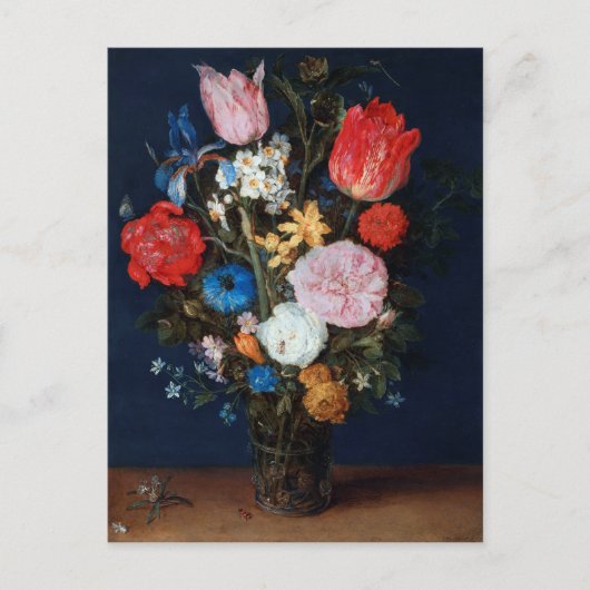Blume im Glass Vessel, Jan Brueghel, der Ältere Postkarte (Vorderseite)