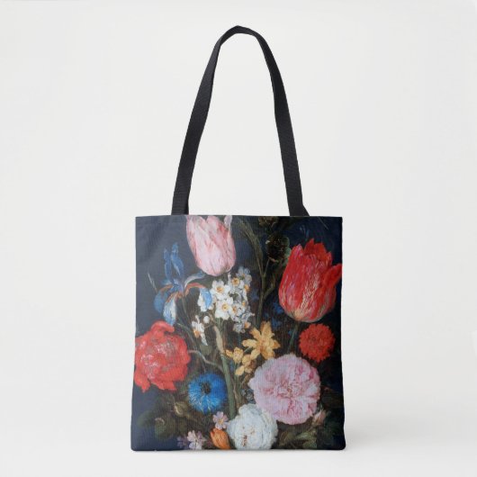 Blume im Glass Vessel, Jan Brueghel, der Ältere Tasche (Vorderseite)