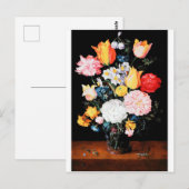 Blume im Glass Vessel, Jan Brueghel, der Jüngere Postkarte (Vorne/Hinten)