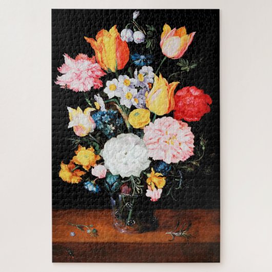 Blume im Glass Vessel, Jan Brueghel, der Jüngere Puzzle (Vertikal)