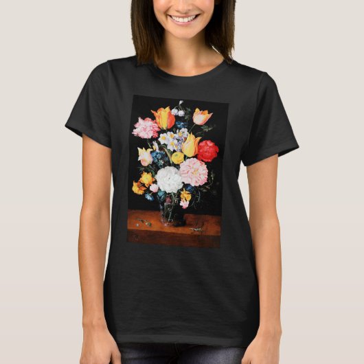 Blume im Glass Vessel, Jan Brueghel, der Jüngere T-Shirt (Vorderseite)