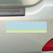 Blume im grünen Autoaufkleber (Auf Auto)