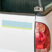 Blume im grünen Autoaufkleber (Auf Lkw)