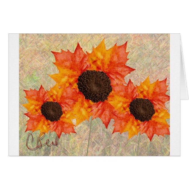 Blume im Herbst (Vorderseite (Horizontal))