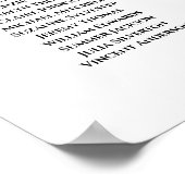 Blume im Herbst 18 Tabelle Hochzeitssatellitenüber Poster (Ecke)