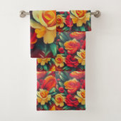 Blume im Herbst Badhandtuch Set (Insitu)